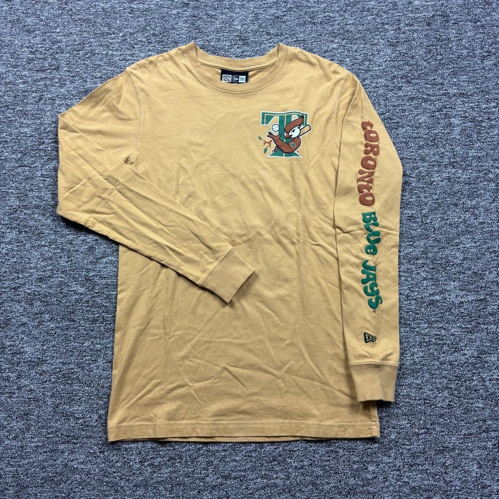 Toronto Blue Jays Cooperstown Collection New Era Long Sleeve T-Shirt Tan M